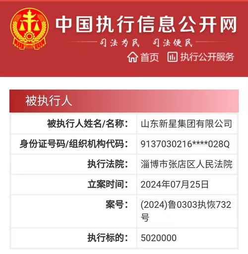 茅台山东重要经销商新星集团被强制执行502万元 旗下大鱼财经餐饮管理引关注